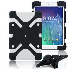 Protection Universelle en silico pour tablettes 8.9/12 Noir Système en silicone extensible Transformable en support tablette"
