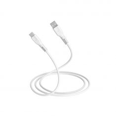 Câble USB A/USB-C 2.0 Male/Male - 15W - Longueur 1.50M - Blanc - en sachet