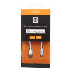 Câble USB pour Apple Lighting 3 m blanc