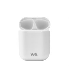 Ecouteurs WE Bluetooth 5.0 - Léger Sans Fil - Microphone intégré Boitier de recharge de 300 mAh Contrôle tactile - Blanc