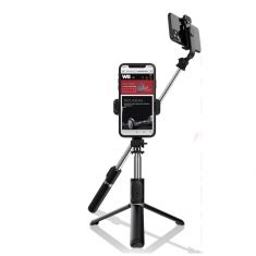 Perche selfie avec trepied integre telecommande bluetooth support tel rotatif
