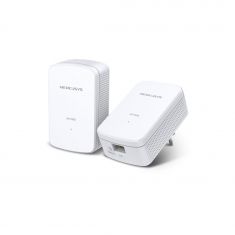 Kit de démarrage Powerline Gigabit AV1000 (lot de 2) Vitesse 1000Mbps Powerline CPU Broadcom 1 port Gigabit Branché au mur HomePlug AV2 Couleur Blanc