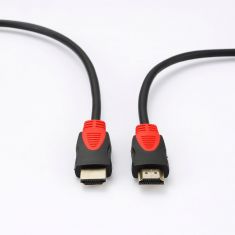Câble HDMI 1.4 High Speed Male/Male avec Ethernet - Compatible 4K@30Hz - Longueur 5M - Noir - en sachet