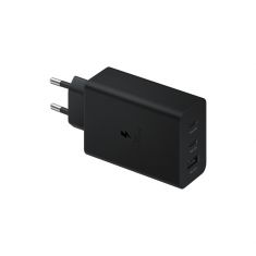 Chargeur pour PC Ultra Rapide TRIO 65W, 2x Ports USB Type C & 1x USB Type A (sans câble) Coloris Noir Samsung EP-T6530NBEGEU  