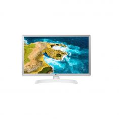 Ecran TV LG 27.5" LED Résolution HD 1366x768 Coloris Blanc 16:9 HDMI USB 2.0 Haut-parleurs intégrés Bluetooth audio Wi-Fi WebOS Tuner TNT HD DVB-T2/C/S2 Slot CI