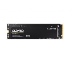 SSD SAMSUNG Serie 980 250 Go M.2 2280 PCIeGen.3 X4, NVMe1.4 DRAMless Vitesse jusqu'a 1300 Mo/s MZ-V8V250BW