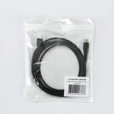 Câble USB-C/USB-C 2.0 Male/Male - 25W - Longueur 1.80M - Noir - en sachet