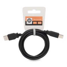 Câble USB 2.0 A mâle/B mâle 1.80 m Accroche cavalier