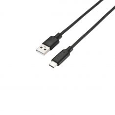 Câble USB A/USB-C 2.0 Male/Male - Longueur 1M - Noir - en sachet