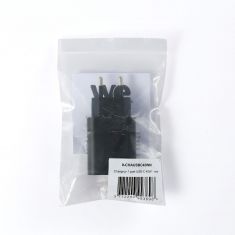 Chargeur secteur 1 Port USB-C : 5V/3A, 9V/3A, 12V/3A, 15V/3A, 20V/2.25A, 45W, Power Delivery 3.0, coloris noir - Format sachet