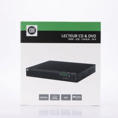 Lecteur D2 DVD HDMI, Coax, USB 2.0 noir