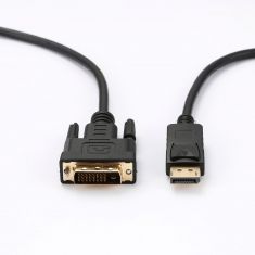 Câble DVI-D/DisplayPort 1.1 Male/Male - Longueur 2M - Noir - en sachet