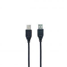 Câble USB2.0 A mâle/mâle 1.80m noir