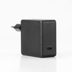 WE Bundle chargeur USB-C + câble USB-C/USB-C 2m - Chargeur 1 port USB-C 100W - PD 3.0/QC3.0 - noir