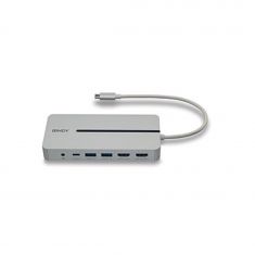 DST-Pro M, Docking station USB C pour Laptop, PC et Mac M1/M2 avec résolution 4K sur deux écrans et charge 100W. 2xHDMI 4K USB3.2 Ethernet Audio