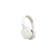 Casque WE Bluetooth - Fonc ENC&ANC 35dB -  BT V5,3 - 4 Micros intégrés - arceau régleable courssinets rotatifs - batterie de 500mAh, auto en veille 60h, Blanc