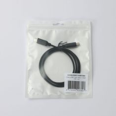 Câble USB-C/USB-C 2.0 Male/Male - 100W - Longueur 1M - Noir - en sachet