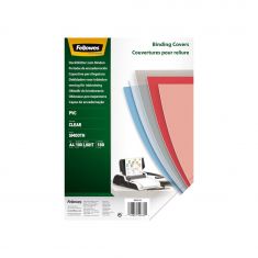 Fellowes PVC COVER A4 180 MICRONS CLEAR 100PK 5375901