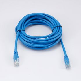 Câble RJ45 Male/Male droit CAT6 U/UTP - Longueur 5M - Bleu - en sachet