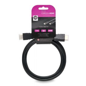 Câble HDMI mâle/mâle 1m50 Accroche Cavalier