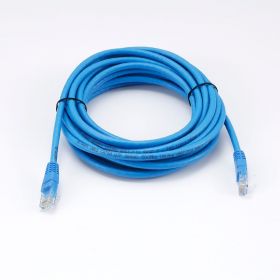 Câble RJ45 Male/Male droit CAT6A U/UTP - Longueur 5M - Bleu - en sachet