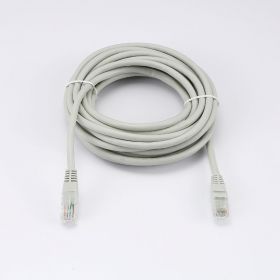 Câble RJ45 Male/Male droit CAT6 U/UTP - Longueur 5M - Gris - en sachet