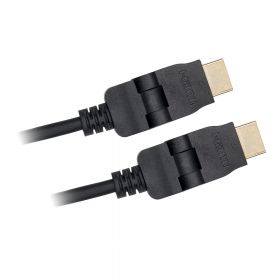 Câble HDMI mâle/mâle - 1m50 noir inclinable à 180°