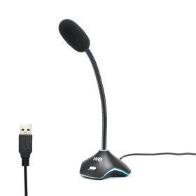 WE Gamium microphone gamer RGB USB avec touches de contrôle de volume ,15 modes de couleurs, idéal pour jeux vidéos, appels, streaming